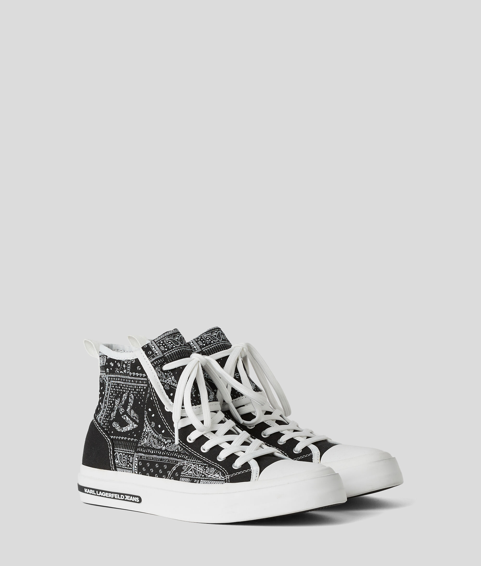 (image for) Heavy-Dut KLJ VULC BANDANA-PRINT HIGH-TOP TRAINERS